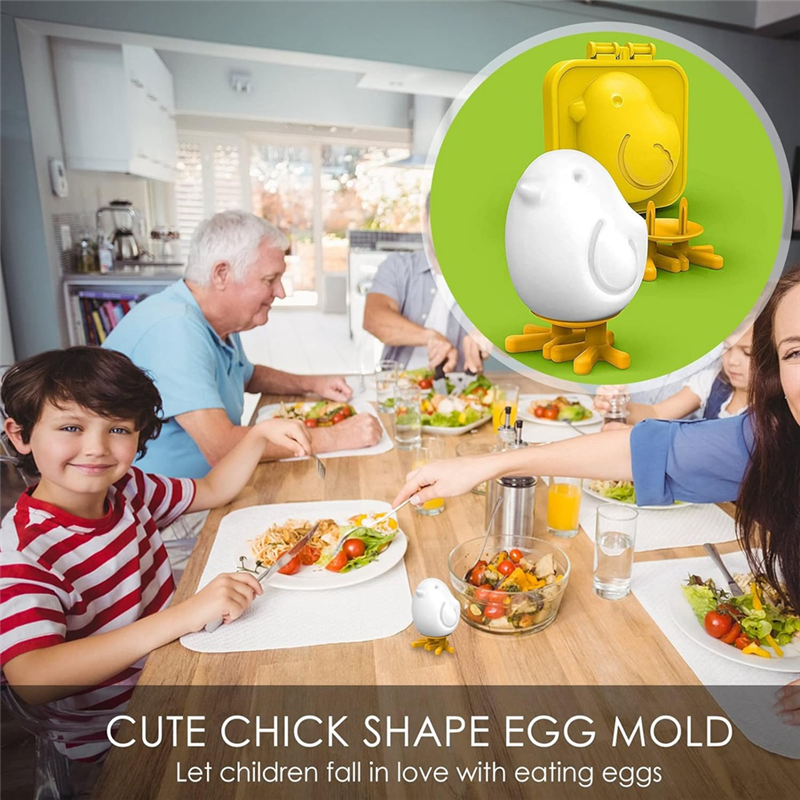 Boiled Egg Mold Egg Tool 3D Cartoon Chicken Mold for Boiled Eggs. 