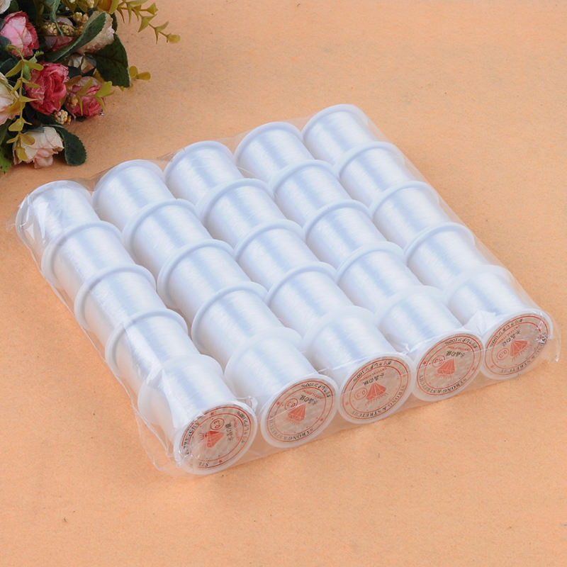 0.8mm Elastic Stretch Beading Cord for Jewelry Making and Bracelet Craft. 
