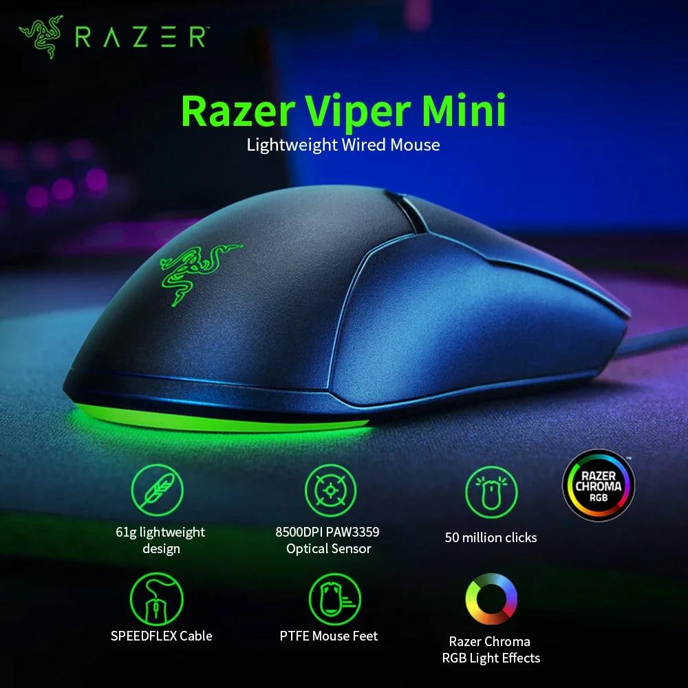 Sensor ChrPI Optical Transmission 8500DRazer Viper Mini Gaming Mouse Oma RGB Wired Mouse Lightweight SPEEDFLEX Mouse for Gamers. 
