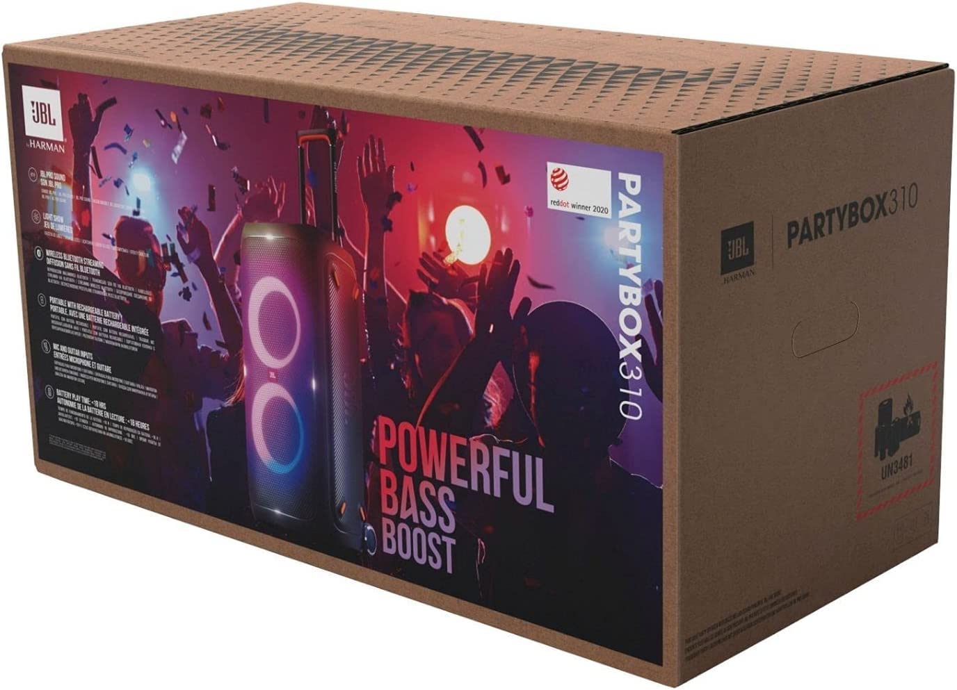 JBL PartyBox 310 Bluetooth Portable Party Speaker. 