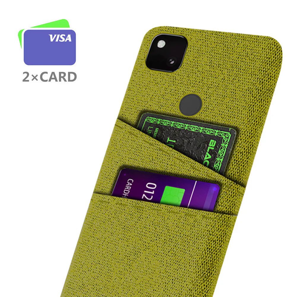 【Healer DingD】For Google Pixel 4A 4G 5A 5G 4XL 5 5XL 6 7 Funda Case For Google Pixel 4 A XL Dual Card Fabric Cloth Luxury Business Cover. 