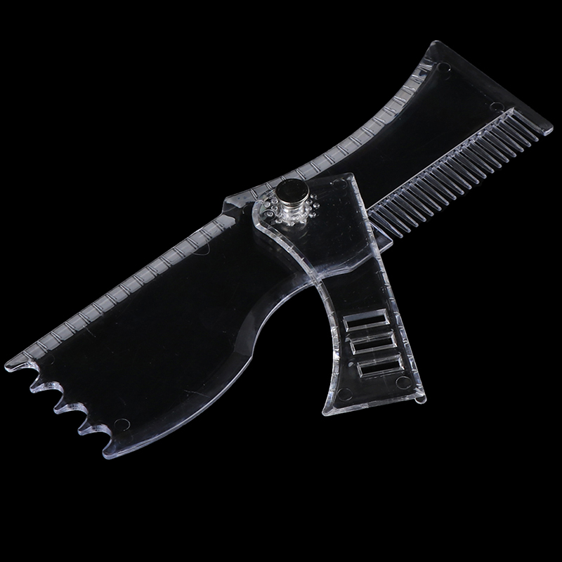 Adjustable Beard Shaping Tool Men Portable Styling Stencil Comb Template Trimmer SUPER BABY. 
