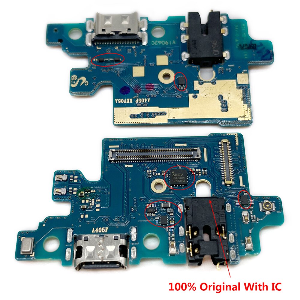 USB Board Charging Port Board USB Connector Board Flex Cable For Samsung A40 A405 A405F Tested. 
