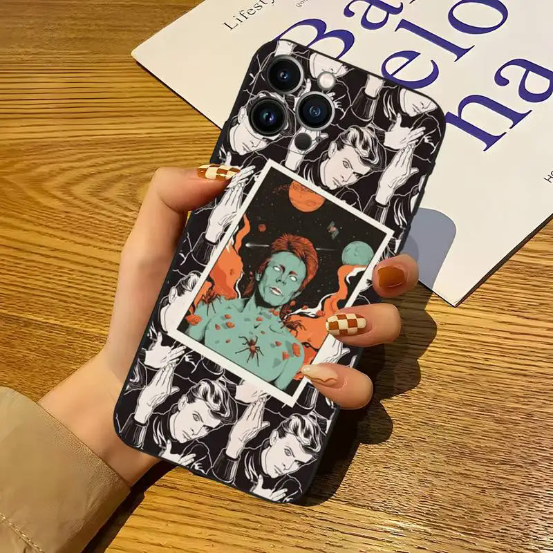 【Sarcasmsm】We Can Be Heroes David Bowie Phone Case For IPhone 11Pro 14 13 12 11 Pro Max Mini Xs X Xr 7 8 Plus SE2020 Soft Funda Shell Cover. 
