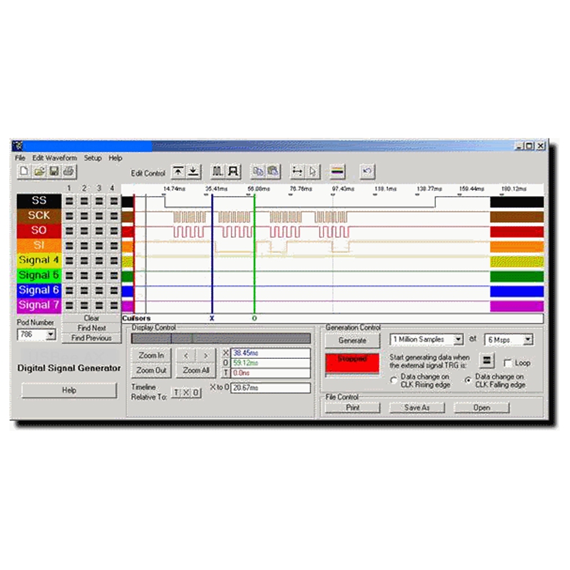 USB Logic Analyzer Single Chip Microcomputer Suitable for ARM FPGA Debugging Tool 24M Sampling 8 Channels. 