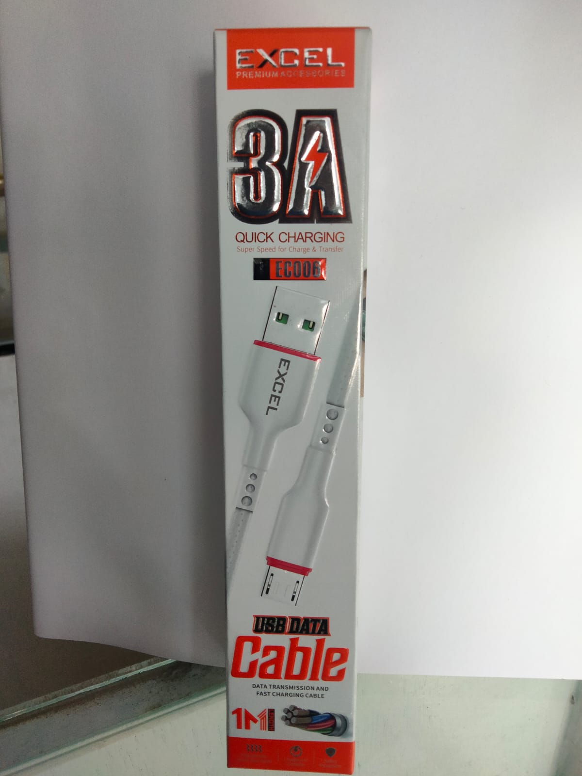Excel Fast Data transfer cable, 3A Fast Charging USB cable, QC and PD charging adapter supported Micro USB, Type-ios,Typ-C. 