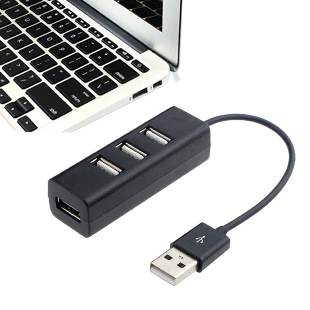 【VisioN Shop】4 USB 2.0 Adapter Hub Power on/off Switch For Laptop. 