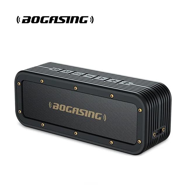 BOGASING M4 Bluetooth Speaker 40W Wireless Bluetooth 5.0 Speaker Extended Bass Outdoor IPX7 Waterproof Portable Speaker With Mic. 