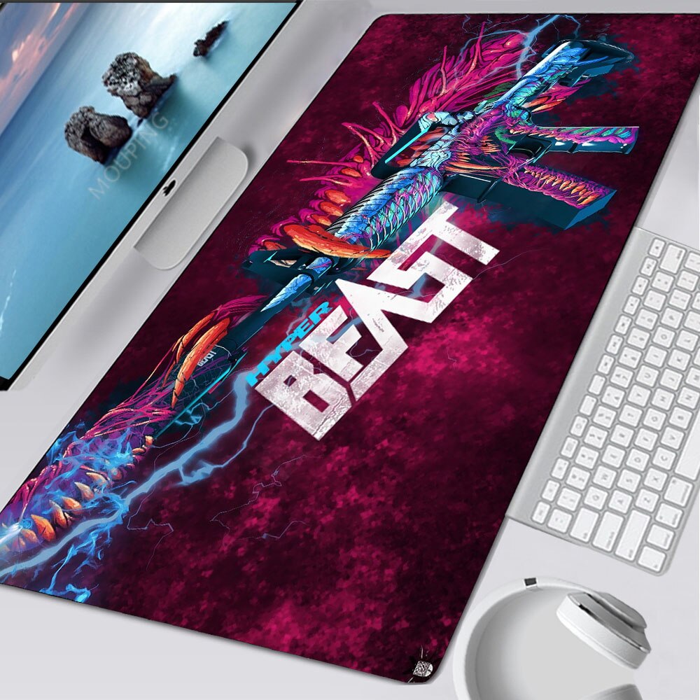 CSGO Hyperbeast Mouse Pad Hyper Beast Computer Desk Gaming Mousepad for Pc Gamer PC Game Mouse Mats Apex Legends 900x400. 