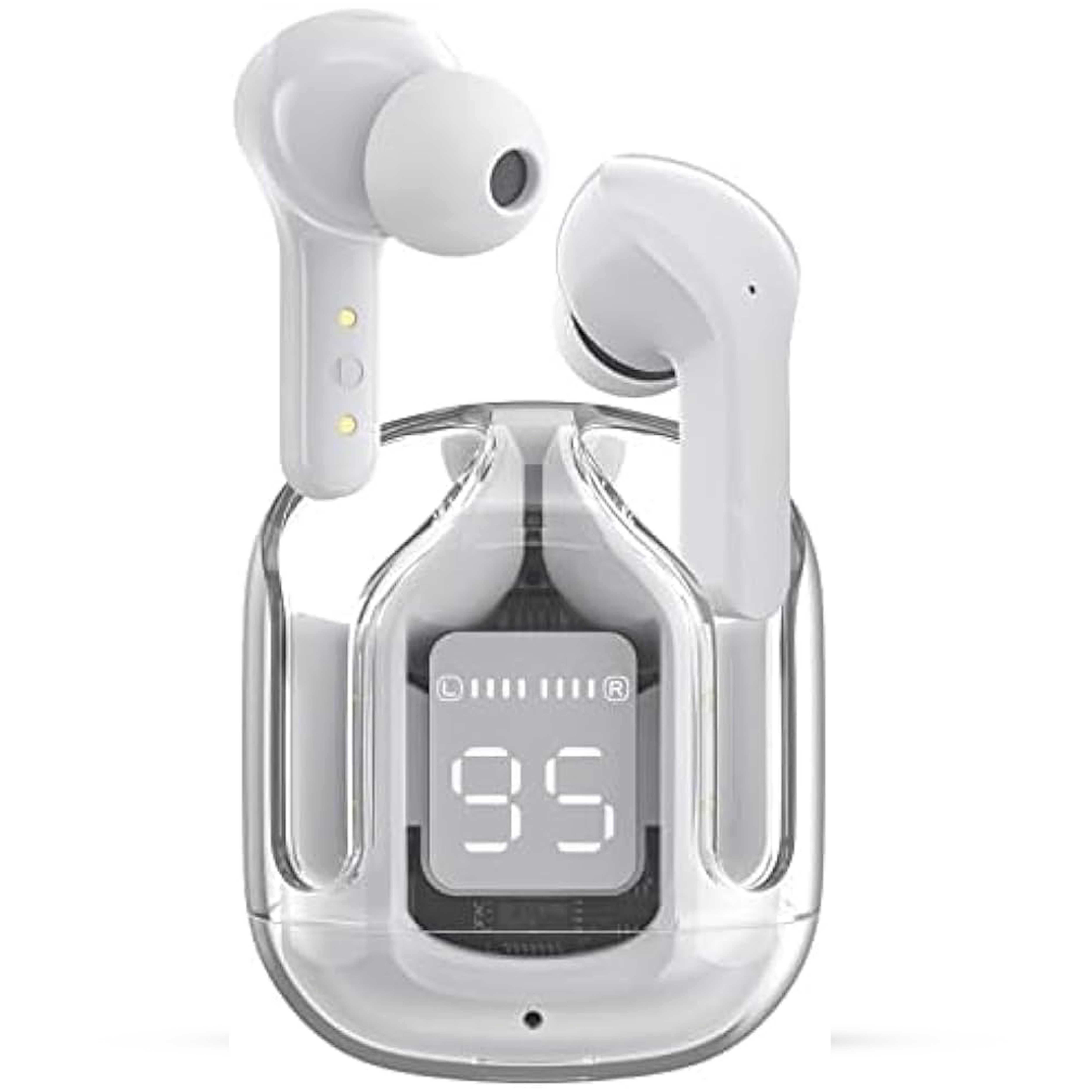 Original TRUE Ultrapods Wireless Earbuds with Display Transparent Design, Bluetooth 5.3 Water Proof, BEST TWS. 