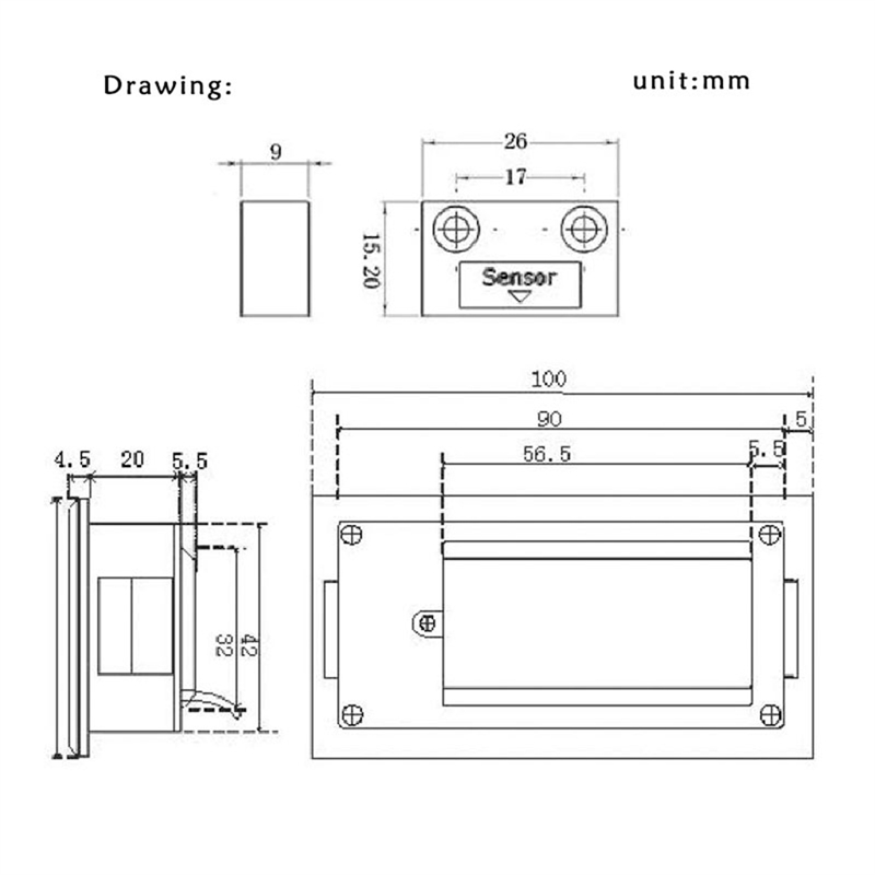 M503 Magnetic Scale Magnet Measurement Tool Magnet Sensor Display Integrated Embedded Magnet Measurement System. 