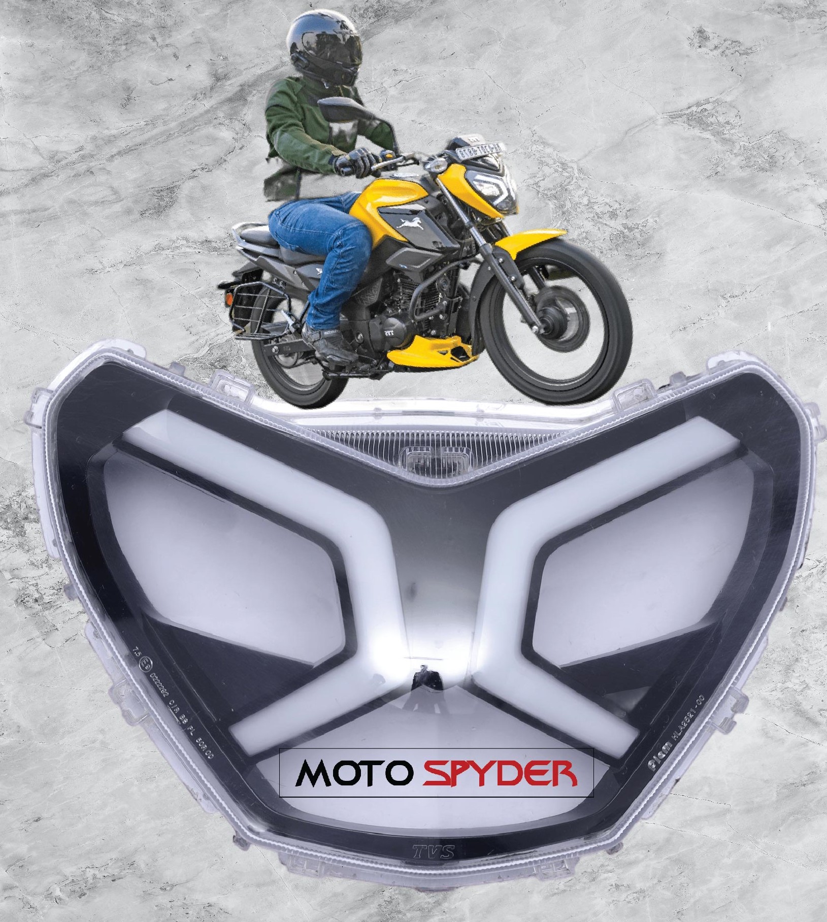 Raider 125 Headlight Upper Glass Original