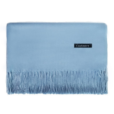 Autumn and winter 2023 new solid color scarf women's monochrome imitation cashmere scarf is versatile, classic tassel thickened warm shawl