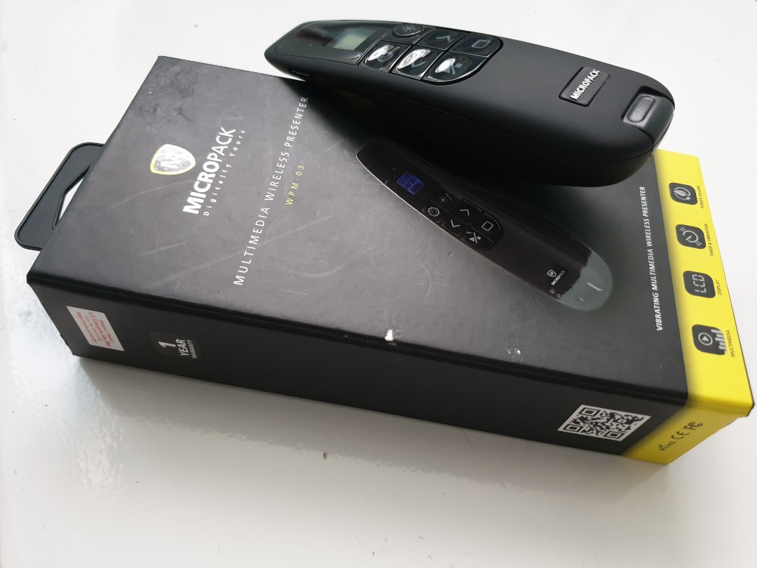 Multimedia Wireless Presenter (Micropack WPM-03 BK). 