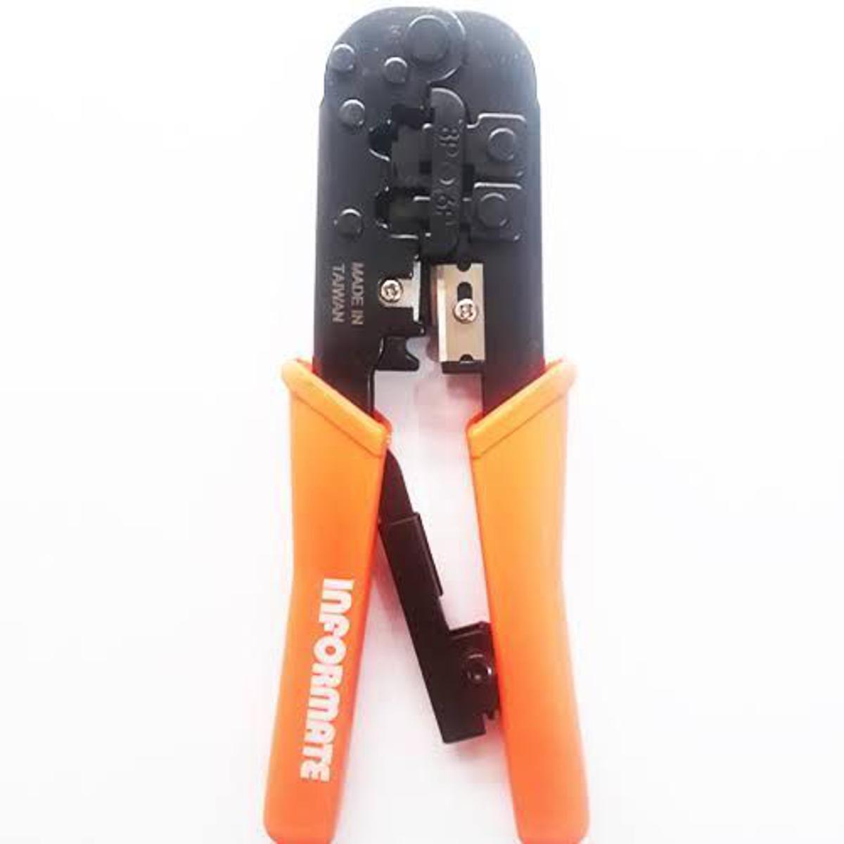 MODULAR CRIMPING TOOL INFORMATE RJ45, RJ11 WITH CABLE CUTTER