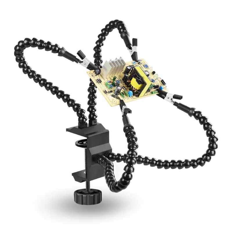Desk Clamp Soldering Station Holder PCB Alligator Clip Multi Soldering Helping Hand Third Hand Tool for Welding Repair
