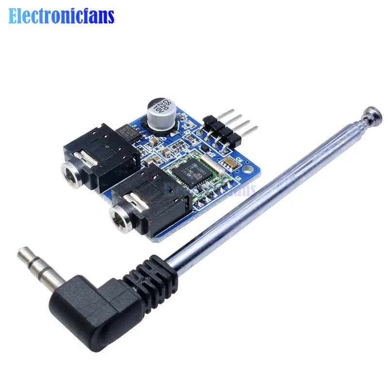 【Daily Necessities For Anyone Store】TEA5767 FM Radio Module for Arduino Radio 76-108MHZ With Cable Antenna In. 