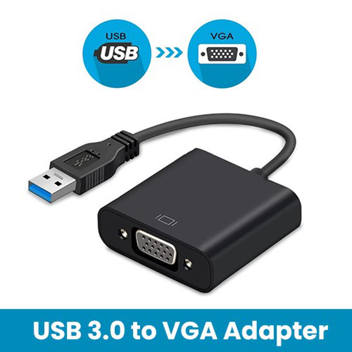 USB 3.0 to VGA Adapter, USB to VGA Video Adapter Converter