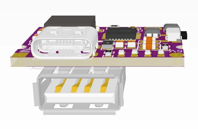 Type-C USB 5V 3.1A Boost Converter Step-Up Power Module IP5310 Mobile Power Bank Accessories With Switch LED Indicator Fast Charging. 