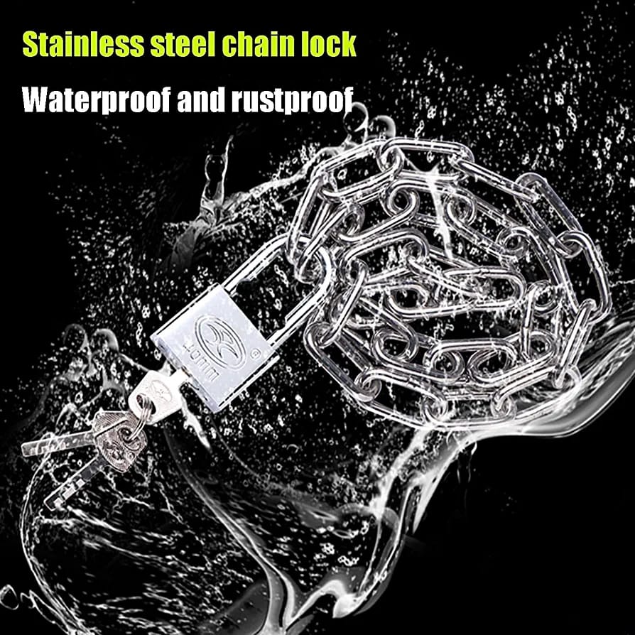 Bicycle Chain Lock: Ensure Uncompromising Security For Your Bicycle With This Reliable Chain Lock, Providing Peace Of Mind Wherever You Go.. 