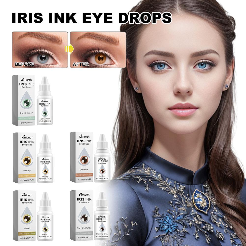 Color Changing Eye Drops for Long Lasting Lighten and Brighten Your Eye Color 10ml/Bottle Safe Mild and Non Irritating. 