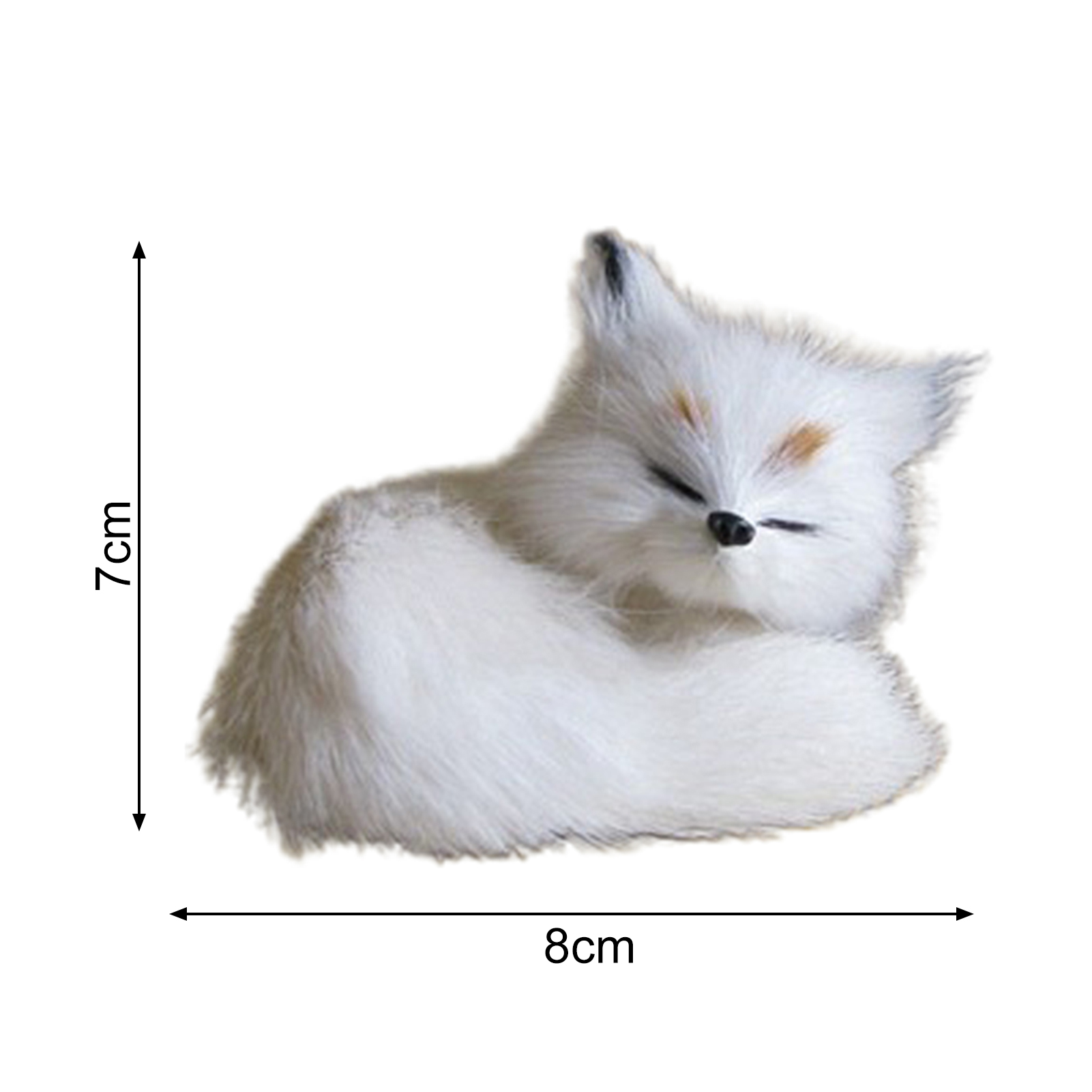 Plush Fox Model Easy Care Plastic Fleece Soft Simulation Brown Fox Toy. 