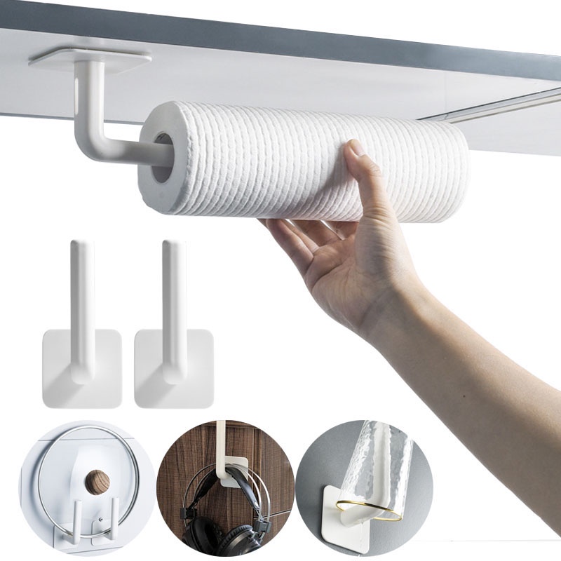 Adhesive Hooks, Multipurpose Wall Mounted Hook Household Storage Non-dilling Super Glue Hook, Wall Hooks Stick on Hooks,Bathroom Hooks, Self Adhesive Hooks for Hanging,Key,Plug,Kitchen Utensils,Towel Etc. 
