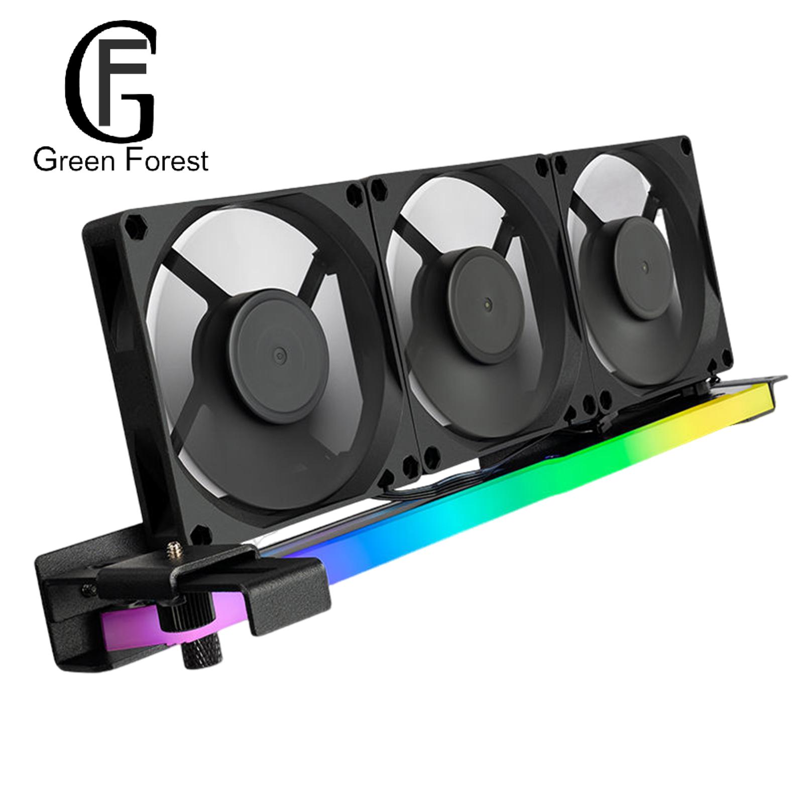 Graphics Card Fan Bracket Argb Gpu Cooler Bracket with 3 Fans for Universal Video Card Support Buyers' Top Choice Pci-e Graphics Card Bracket