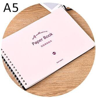【happy one】Paper Book for Tape Sticker Collection Notebook A4 A5 Book. 