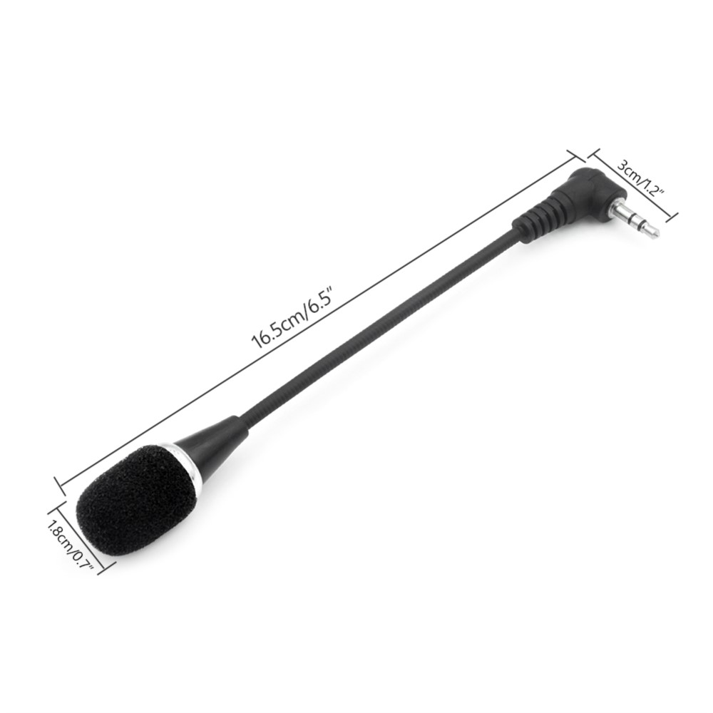 Ycdc 3.5mm Jack Flexible Gooseneck Mini Condenser Lavalier Microphone For Pc Skype Yahoo Voip For Microphone Studio. 