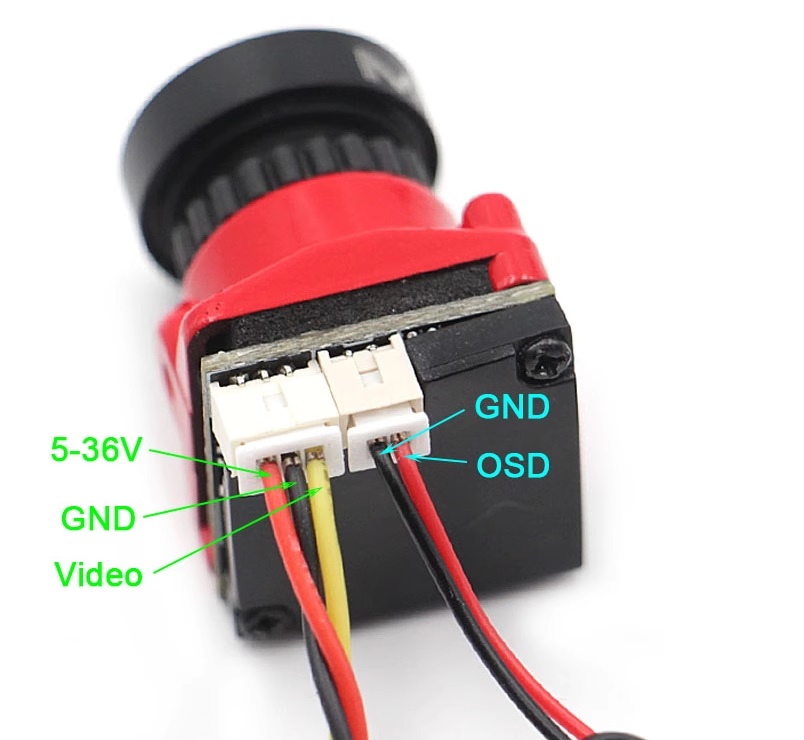 FPV Camera 1800TVL 2.1mm FOV 165° for FPV Racing Drone. 