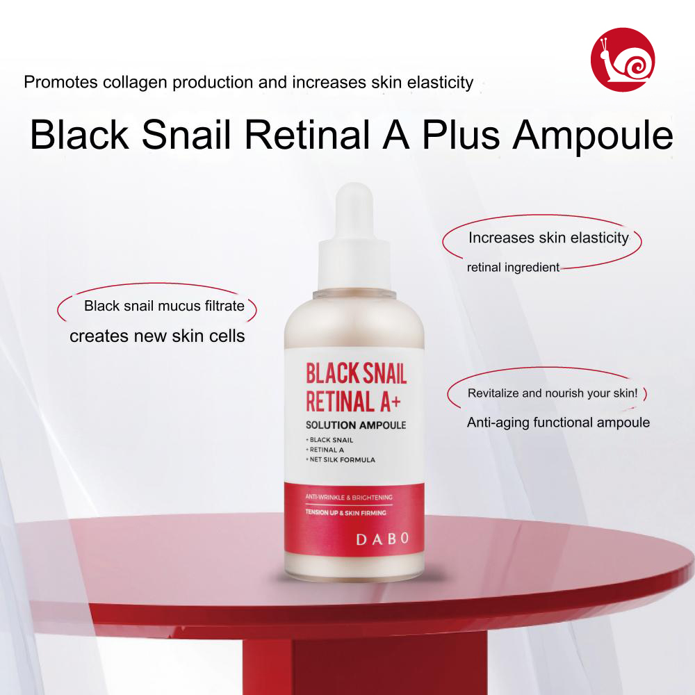 Dabo Black Snail Retinal A+ Solution Ampoule 80 ml. 