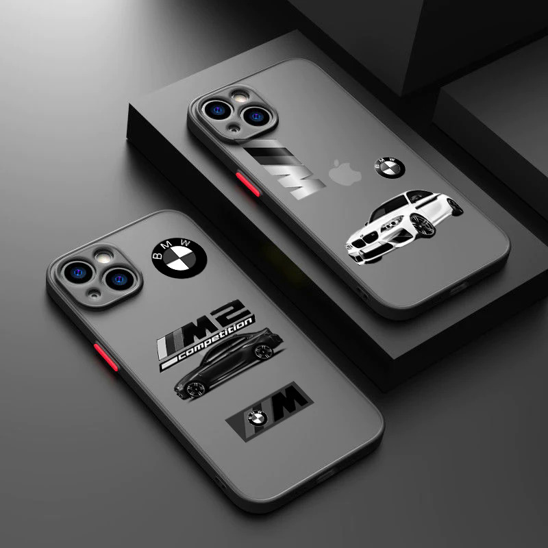 BMW M3 M4 M5 M2 Phone Case For Apple iPhone 14 13 12 11 XS Mini Pro Max 8 7 6S 6 XR X Plus Frosted Translucent Cover Dislikelike. 