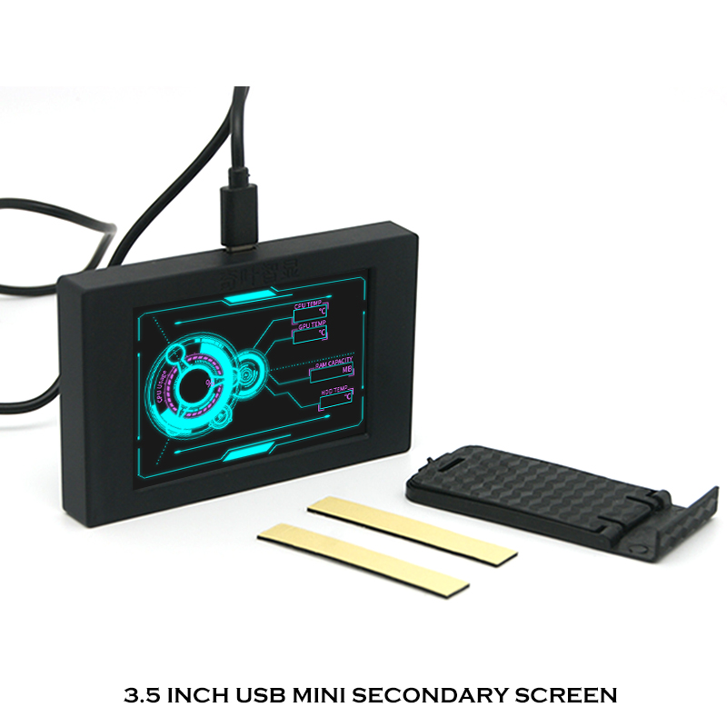 3.5/5 IPS Mini Monitor For PC CPU GPU RAM Monitoring,Computer Secondary Screen,USB TYPE-C DIY Gamer Cabinet Display. 