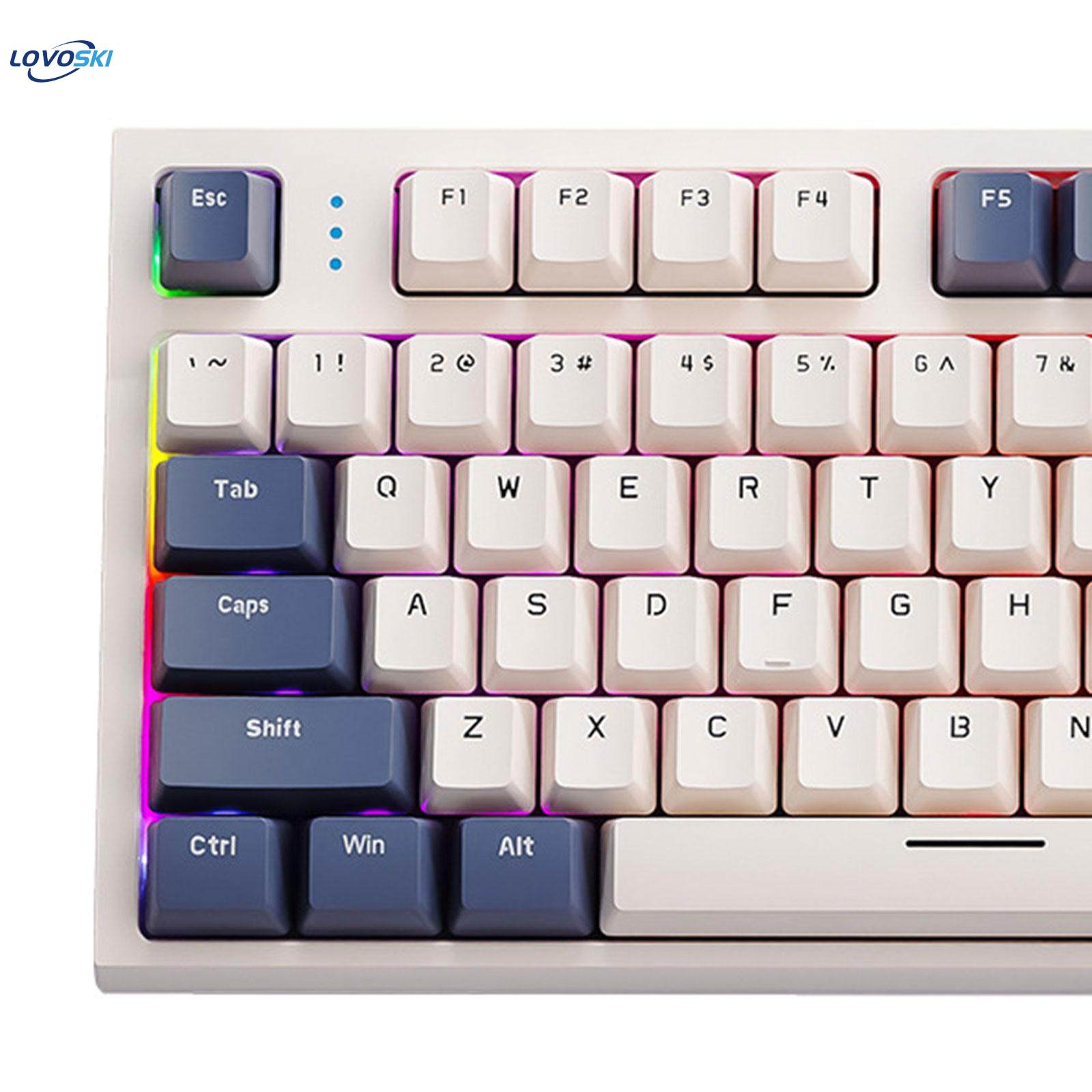 87 Keys Gaming Keyboard Hot Swappable Multipurpose Ergonomic RGB Lighting. 