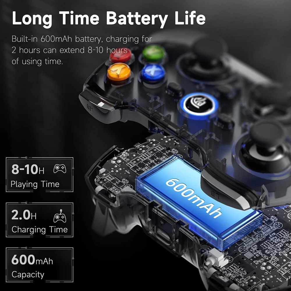 EasySMX 9013 Pro Wireless Gaming Controller Bluetooth Gamepad Joystick For PS3 Switch PC Android IOS Hall Triggers. 