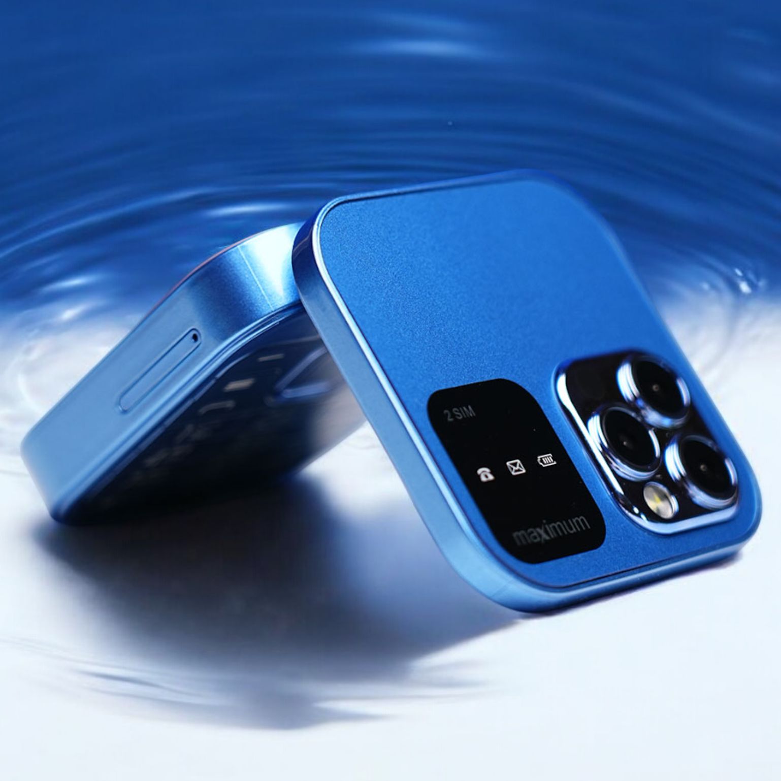 Folding Button Phone with True Dual Display | iPhone & Samsung Z Flip Design. 