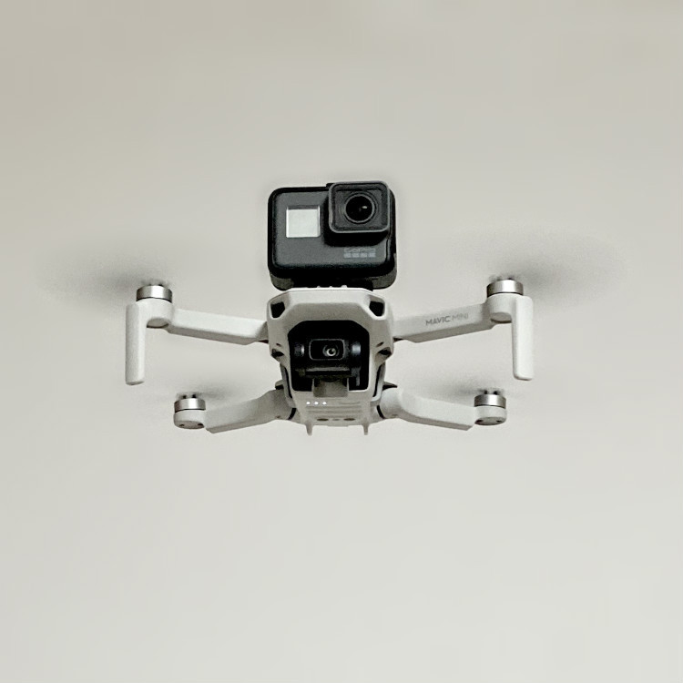 The DJI Mavic Mini 2 is a 1/4 action camera Action2GoPro. 