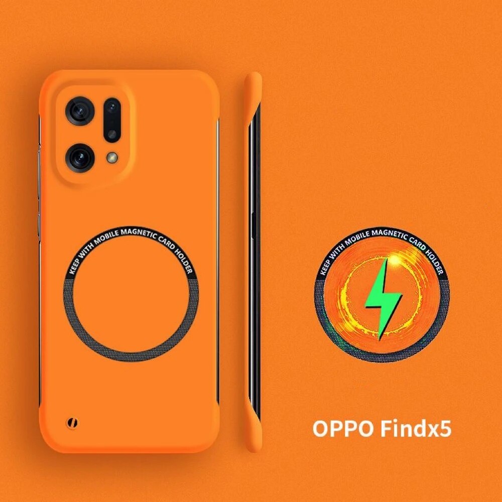 For Oppo Find X5 Pro For Magsafe Magnetic Frameless Phone Case For OPPO Find X3 X5 Pro Wireless Charging Magsafing Matte Cover