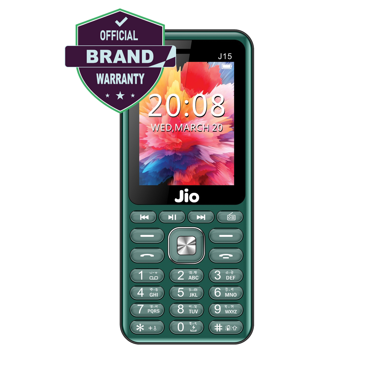 Jio J15 Max Dual SIM 2400mAh Feature Phone Display-2.4 Camera-VGA Big Torch Light Wireless FM Radio