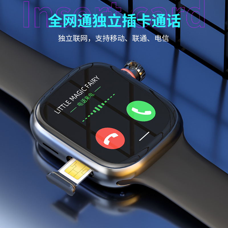 DW99 smartwatch Huaqiangbei S9 cellular ultra 2 non Ziteng pull-out camera 5G Android card insertion version. 