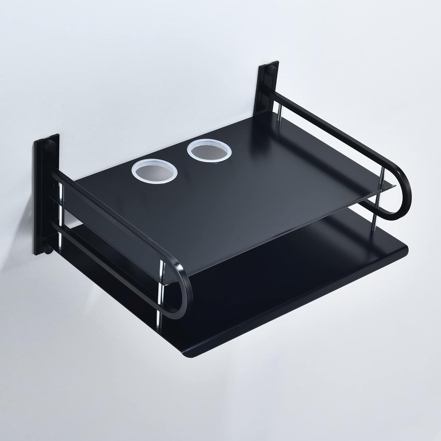 Wall Mount WIFI Router Stand Metal Shelve(2 layer). 
