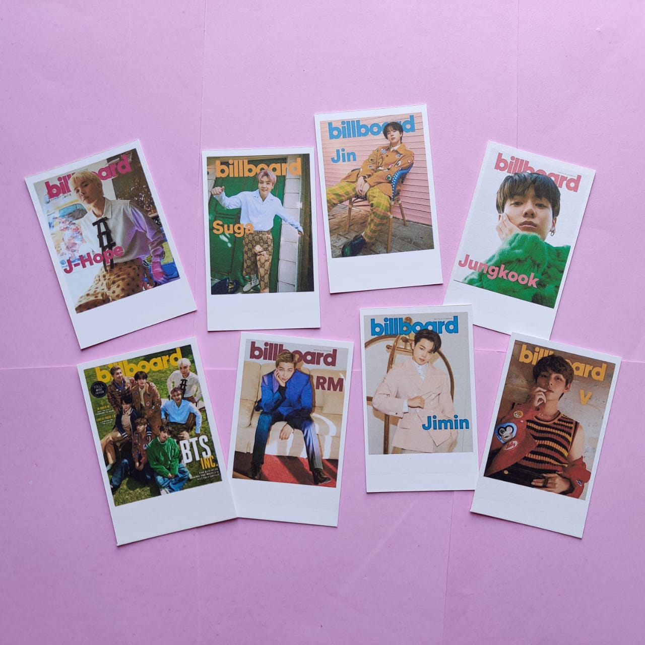 Customized Polaroid style Cards 3"*4" (8 piece set)//choose your own custom design and get your customised photocards.