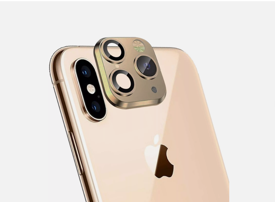 Lens Sticker For iPhone X XR Xs Max Camera Cover, Seconds Change a look of iPhone 11 Pro , iPhone 11 change to 11ProMax , iPhone 12 change to 12ProMax, metal Camera Protector Cover. 
