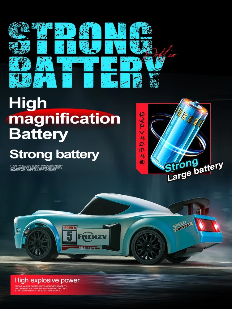 GC S812 Remote Control Car 4WD 1:24 2.4G RC Cars Toy 2 Speed On-Road Vehicles Model With Front And Rear Lights Gifts For Boys Girls. 