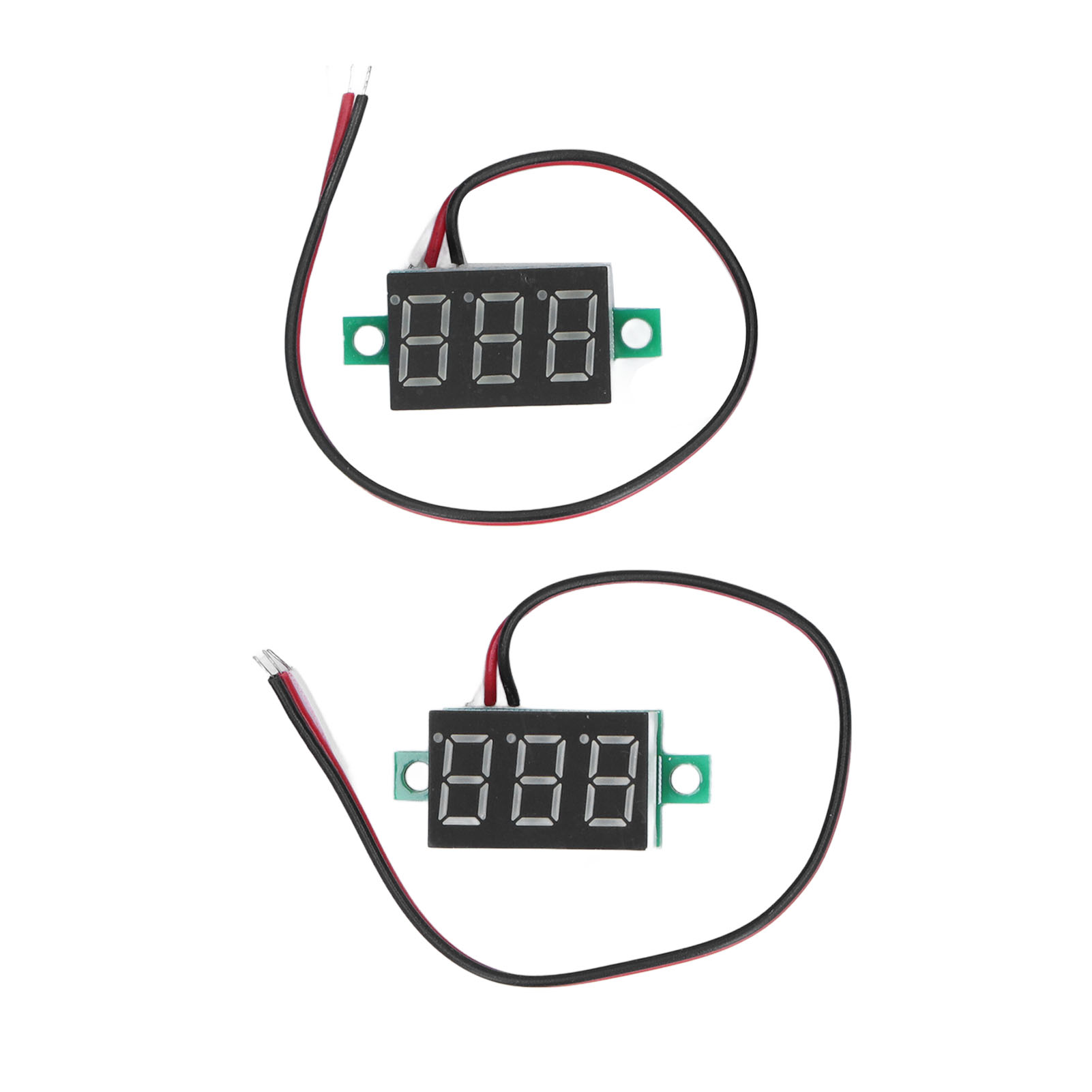 2Pcs Digital Voltmeter Voltage Meter PCB 3 Wire 0.36in LED 0.00V‑30.0V. 