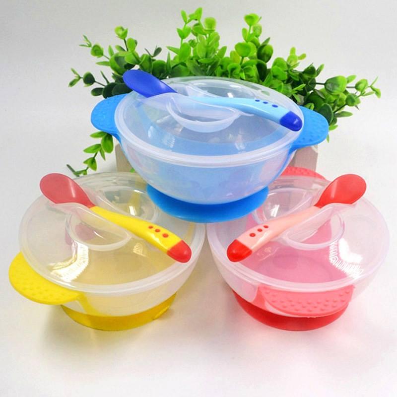 Baby feeding deals bowl with spoon