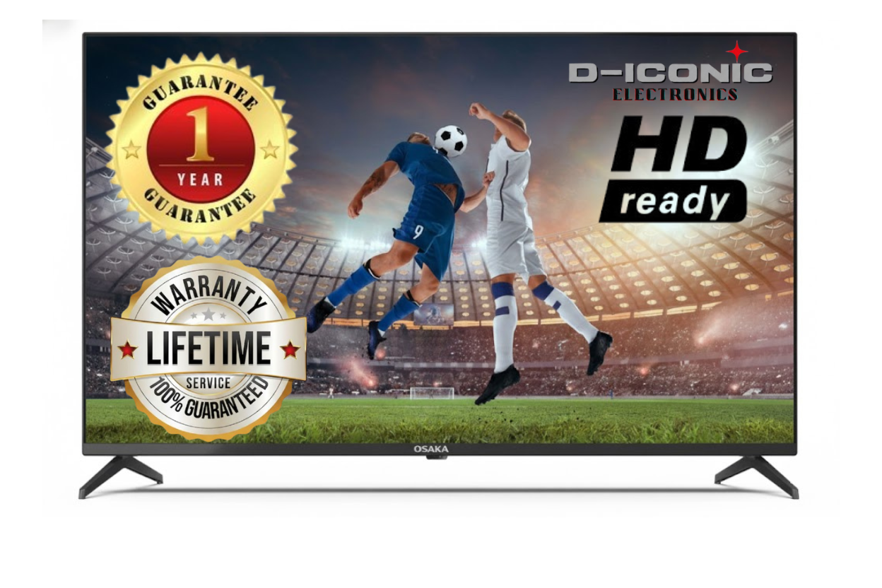 OSAKA Basic HD LED TV - 24 Inch - Black with 1 year Panel Guaranaty and Life time Service Warrnarty