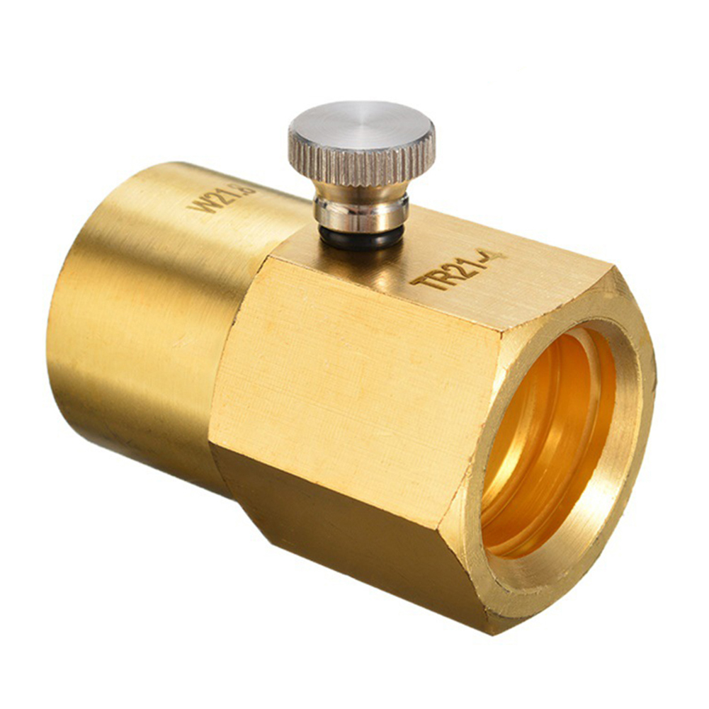 TR21-4 to CGA320/W21.8 Soda Maker Cylinder Refill Adapter Tank Connection Kit. 