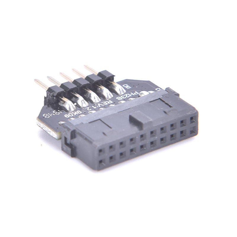 Front Panel Plug Connector USB3.0 19-pin To USB 9Pin Adapter For Motherboard. 